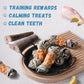 Dog Treats Chicken Wrapped Cod Skin Knotted Bones-6.5", All-Natural Healthy Fish Skin Dog Chew Treats, Rich in Omega-3 Protein, 4 Counts, 10.6 OZ