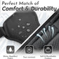 Eagloo Dog Harness for Large Dogs, No Pull Service Vest with Reflective Strips and Control Handle, Adjustable and Comfortable for Walking, No Choke Pet Harness with 2 Metal Rings, Black, XL