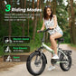 Foldable Electric Bike for Adults, 30+MPH, 48V 20Ah Removable Lithium Battery up to 80Miles, 20" Fat Tire 1000W Peak Motor Dirt Ebike Adult Electric Bicycle for Commute Beach Mountain E Bike