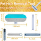 Pet Hair Removal Tool, 4 in 1 Reusable Washable Lint Brush for Cat and Dog Hair Remover, Gentle on Furniture with Extra Long Handle for Couch, Carpet, Clothing, Bedding, Car, Window