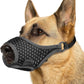 LUCKYPAW Soft Muzzle for Medium Large Sized Dogs Beagle Labrador German Shepherds, Dog Muzzle to Prevent Biting Chewing, Adjustable Breathable Mouth Guard for Grooming Walking Training(Black, XL)