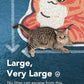 Lukamoo® Cute Cat Litter Mat (30’’x20’’), Large/L, for Kitty Litter & Cute Cat Litter Box, Litter Trapping Mat (Orange Tabby)
