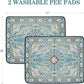 Qeils Washable Pee Pads for Dogs, 2 Pack Reusable Puppy Pads 36"x41" Super Absorbent Leakproof Dog Training Pads, Non-Slip Potty Pads for Floor, Crate, Couch, Whelping Pads Litter Mat Pet Supplies