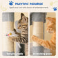 MWPO 63.8 inches Multi-Level Cat Tree for Large Cats with Sisal-Covered Scratching Posts, Padded Platform, Hammock and Condo,Stable Cat Tower Cat Condo Pet Play House-Light Gray