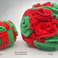 Puppy and Medium Breed Snuffle Interactive Foraging Dog Puzzle Ball Toy Christmas Green and Red Large
