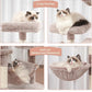 Cat Tree for Indoor Cats, 71'' (180cm) Multi-Level Cat Tower for Large Adult, Sturdy Cat Tree House with 2 Scratching Boards 7 Posts, 2 Plush Perches/Condos, Hammock, Muchroom GCT032MU