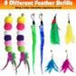 Cat toy pack with 27PCS self play accessories for indoor cats-cat teaser wand, fishing pole, suction cup, ball, string, mouse, feathers and hanging interactive cat toys for kitten Exercise & Chase