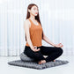 Leewadee Meditation Cushion Set – 1 Round Zafu Meditation Pillow and 1 Square Roll-Up Zabuton Meditation Mat, Pillows Bundle Filled with Kapok