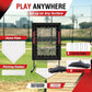 Baseball Pitching Net Pro, 9 Hole Pitching Net with Strike Zone Target, 5 Height Adjustable, Portable Easy Setup Trainer Net for Baseball & Softball with Ball, Home Plate & Pitching Rubber