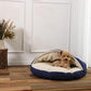 Amazon Basics Pet Cave Bed for Dog, With Removal Nesting Cave Cover, Fits up to 35lbs Pets, 30 x 30 x 12.5 inches, Blue