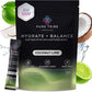 Electrolytes Powder Packets - Sugar Free Hydration Powder Drink Mix Loaded with 6 B Vitamins & Minerals - Energy Drink for Muscle and Mood Support - Coconut Lime Flavor Adrenal Cocktail - 30 Servings