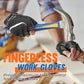 HANDLANDY Fingerless Work Gloves for Men, Half Finger Working Glove Grip Shock-Absorbing Breathable Uwrist TPR Anti-collision Gloves for Mens & Women (Black, XL)