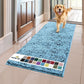 Muddy Mat® Original Dog Door Mat for Muddy Paws, Super Absorbent Microfiber, Non-Slip Washable Pet Rug, Quick Dry Chenille Entryway Carpet, Machine Washable Indoor Outdoor mat, Sky Blue 24"x60"