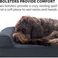 Furhaven Orthopedic Dog Bed for Large Dogs w/ Removable Bolsters & Washable Cover, For Dogs Up to 95 lbs - Quilted Sofa - Iron Gray, Jumbo/XL