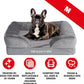 The Dog’s Bed, Orthopedic Standard Foam Waterproof Dog Bed with Standard Support, Medium Silver Grey Plush, Waterproof, Supportive Dog Bed with Replaceable Covers, Veterinary Approved