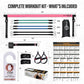 Upgraded Pilates Bar Kit – 39” Adjustable Exercise Equipment for Men, Women with 6X 20, 30, 40 lbs Resistance Bands with Adjustment Buckle – Pilates Equipment for Home Workouts for All Fitness Levels