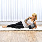 Leewadee Small Yoga Bolster – Shape-Retaining Cervical Neck Roll, Tube Pillow for Comfortable Reading, Kapok Filling, 22 x 6 x 6 inches