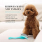 Chris Christensen Big G Dog Slicker Brush for Dogs (Goldendoodles, Labradoodles, Poodles), Groom Like a Professional, Fluff Detangle Style, Saves Time Energy, Teal, Medium
