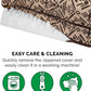 FurHaven Soft, Orthopedic Foam Sofa Dog Bed with Washable & Removable Cover - Plush/Woven - Desert Brown, Dogs Up to 35 lbs - Medium