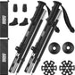 AISUNOURDOOR Lightweight Adjustable Trekking Poles, Aluminum Collapsible Travel Hiking or Walking Sticks for Women Children, with One Disposable Raincoat