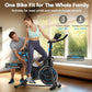 Exercise Bike, CHAOKE Quiet Magnetic Resistance 300LB Capacity Stationary Bike for Home with App Compatible, Indoor Bike with Comfortable Seat and Digital Display