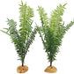 JIHAQUA Fake Fern Plants, Reptile Plastic Terrarium Decor, Reptiles Amphibians Tank Accessories for Crested Gecko Leopard Lizard Chameleon