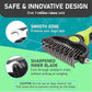 Maxpower Planet Pet Grooming Brush - Double Sided Shedding, Dematting Undercoat Rake for Dogs and Cats - Extra Wide Dog Grooming Brush - Yellow