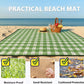 TigeJoy Extra Large Picnic Blanket Waterproof Foldable 80''x100'', Outdoor Picnic Mat Beach Blanket Sandproof for Park, Grass, Travel, Hiking, Camping Essentials, Gingham Picnic Blanket