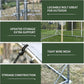 4ever2buy Large Metal Chicken Coop with Run Walk-in Poultry Cage Chicken Runs House Pen Cage Dome Roofed Chicken Coops with Anti-Ultraviolet Cover for Outdoor Yard Farm Use 9.5'W x 12.9'L x 6.3'H