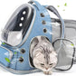 Expandable Cat Backpack,Cat Bubble Backpack Carrier for Carrying Cats, Pets and Small Dogs,Airline-Approved,Designed for Travel, Hiking, Walking,Car （Blue