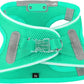 Light Up Dog Harness,Rechargeable LED Dog Harness for Small Medium Large Dogs,Reflective Lighted Safety Vest for Night Walking & Camping,Lightweight & Adjustable,Light Green,L