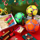 12 Sets Operation Christmas Deflated Soccer Ball Bulk with Pump Jump Rope, Bulk Soccer Balls 7.25 ft Adjustable Skipping Rope Outside Sport Balls