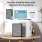 AROEVE MK04 Air Purifier Replacement Filter, Smoke Remove Material 4 -in-1 Filter with Activated Carbon Mix, Against Ash for Smoke, Odors, and VOCs, 2 Pack- Grey