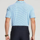 Golf Shirts for Men - Moisture Wicking Short Sleeve Performance Sport Casual Striped Collared Mens Polo Shirt