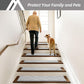 COSY HOMEER Edging Stair Treads Non-Slip Carpet Mat 28inX9in Indoor Stair Runners for Wooden Steps, Edging Stair Rugs for Kids and Dogs, 100% Polyester TPE Backing (15pc, Grey)