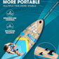 Inflatable Stand Up Paddle Board for Adults with Seam Welded Technology, 10'6''x33''x6'', Durable SUP with Dual-Blade Paddle and Complete Accessories, 390 lbs Capacity, Beginner-Friendly