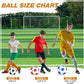 6 Pcs Operation Christmas Soccer Ball Bulk with Pump Needles, Size 3 4 5 Deflated Soccer Ball Gift for Youth Adult Game Training Practice Christian Charity Donation Supplies
