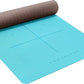 Heathyoga Eco Friendly Non Slip Yoga Mat, Body Alignment System, SGS Certified TPE Material - Textured Non Slip Surface and Optimal Cushioning,72"x 26" Thickness 1/4"