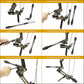 SUNYA Archery Bow Stabilizer for Compound Bow, Carbon Fiber Body Flexible Core, Damping System and Weights Kit, 8",10",12" 15" in Expedition Series