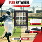 Baseball Pitching Net, 9 Hole Pitching Net with Strike Zone, 5 Height Adjustable Throwing Trainer, Heavy Duty Baseball Softball Net with Carry Bag for Solo Practice