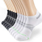 MONFOOT Men's/Women's 3-10 Pairs Silky Dry Athletic Cushion Ankle Socks, Multipack