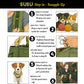 Small Dog Carrier Sling – Olive Green Hands‑Free 2‑in‑1 Sling & Handheld Carrier for Dogs up to 10 lbs, Parachute‑Grade Rip‑Stop Nylon, 4″ Padded Strap, Safety Tether & Pockets