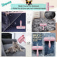 Pet Hair Removal Tool – Reusable Lint Roller for Dogs & Cats – Self-Cleaning Fur Remover Brush – Ergonomic Lint Roller for Carpet, Bedding, Couch, Car Seat & More (Pink)