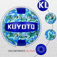 KUYOTQ Official Size 5 in&Outdoor Beach Volleyball,3MM Thickened Surface Soft Leather Youth Womens Mens Volleyball for Game Gym Training(Deflated) (Blue-Wave)