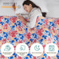 L'AGRATY Weighted Blanket - 60"x80" 20lbs Cooling Breathable Heavy Blanket Microfiber Material with Glass Beads for Adult All-Season Summer Fall Winter Soft Thick Comfort