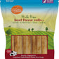Canine Naturals Beef Chew - Rawhide Free Dog Treats - Made with Real Beef - Poultry Free Recipe - All-Natural and Easily Digestible - 5 Pack of 7 Inch Large Rolls for Dogs 50-75lb