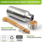 Blockhuette Vacuum Insulated Stainless Steel Water Bottle I 34 oz I Wide Mouth Insulated Metal Bottle for Cold Drinks I BPA-Free I Perfect for Travel, School, Kids, Adults, Water Canteen