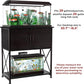 20-29 Gallon Aquarium Stand Metal Frame Fish Tank Stand with Cabinet Storage, for 20 Gallon Long Aquarium,30.7" L*16.5" W Tabletop,330LBS Capacity Black PG01YGB