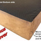 Dogbed4less Luxury Extra Large Orthopedic Memory Foam Dog Bed for Large Dogs with Durable Waterproof Internal Case, Removable Washable Denim Cover and Extra Bonus Pet Bed Cover, XL 40X35X4, Brown