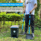 Dog Poop Trash Can for Outdoors with Extra Large Pooper Scooper & 50 Waste Bags - 20L/5 Gallon Large Dog Poop Trash Can Outside with Lid and Removable Inner Bucket Waterproof Odor Control for Backyard
